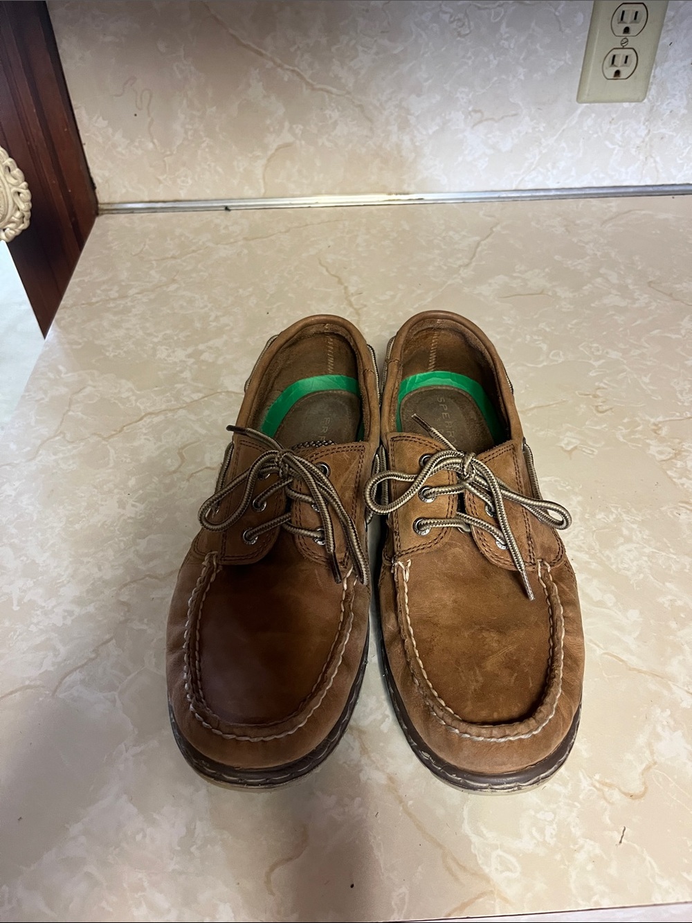 Sperry Men's Tan Leather 2-Eye Boat Shoes